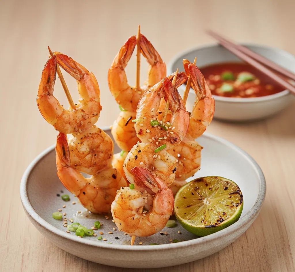 Wagamamas menu lollipop prawn kushiyaki