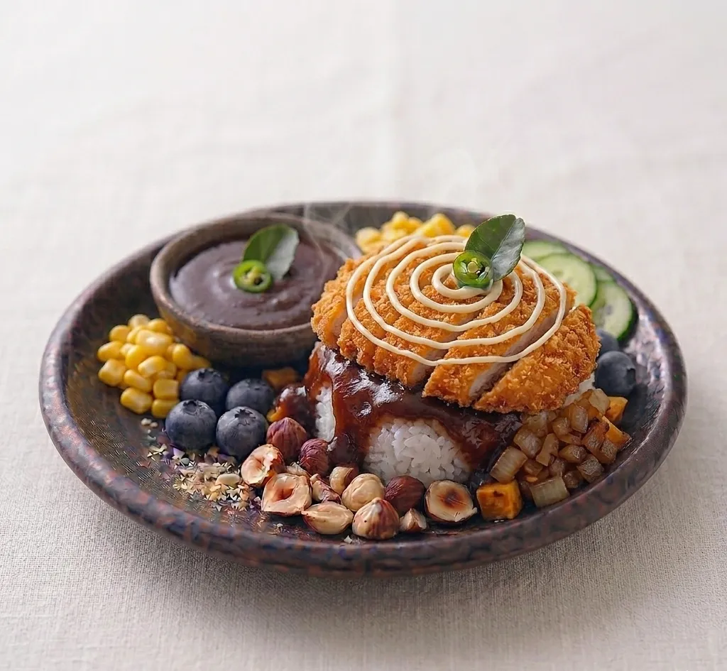 chicken katsu with amai sauce