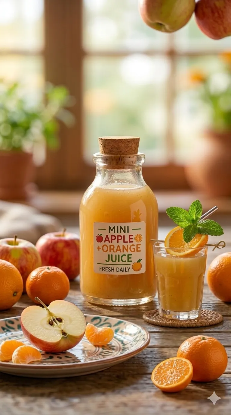 Mini apple | ornage juice