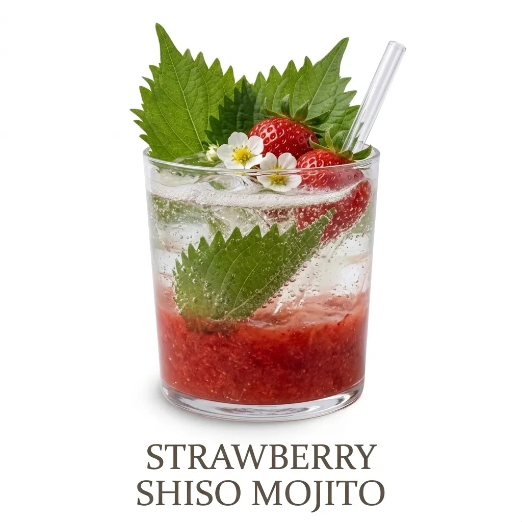 strawberry shiso mojito