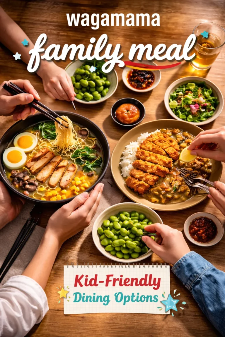 Wagamama Famliy meal kids Friendly