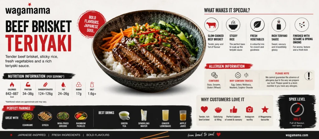 Japanese-inspired beef donburi at Wagamama