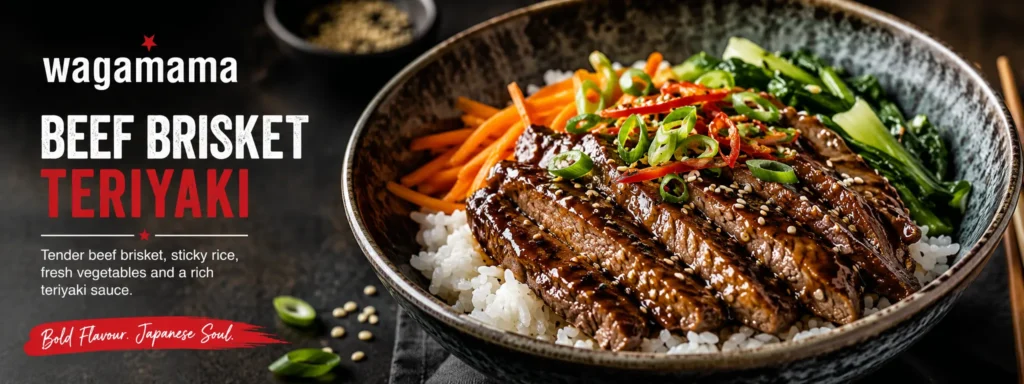 Wagamama Beef Brisket Teriyaki served with sticky rice