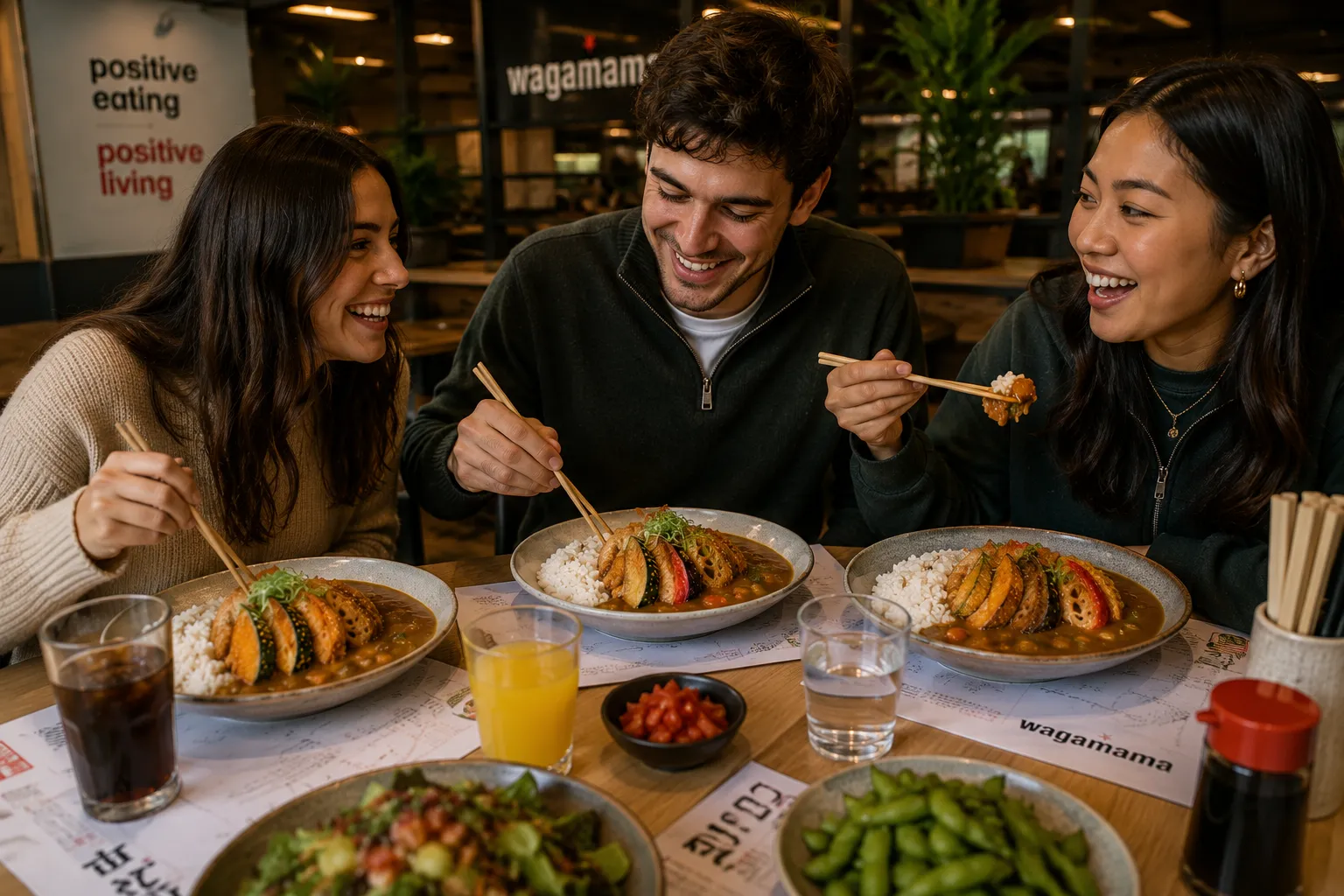 wagamama yasai katsu curry vegetarian dish with rice