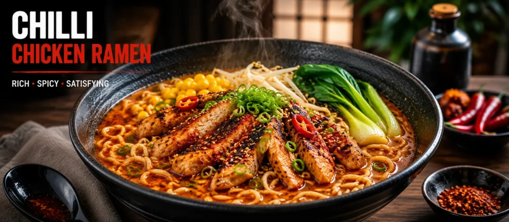Chilli Chicken Ramen Wagamama UK menu bowl